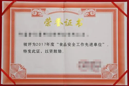 荣誉证书二 荣誉证书二