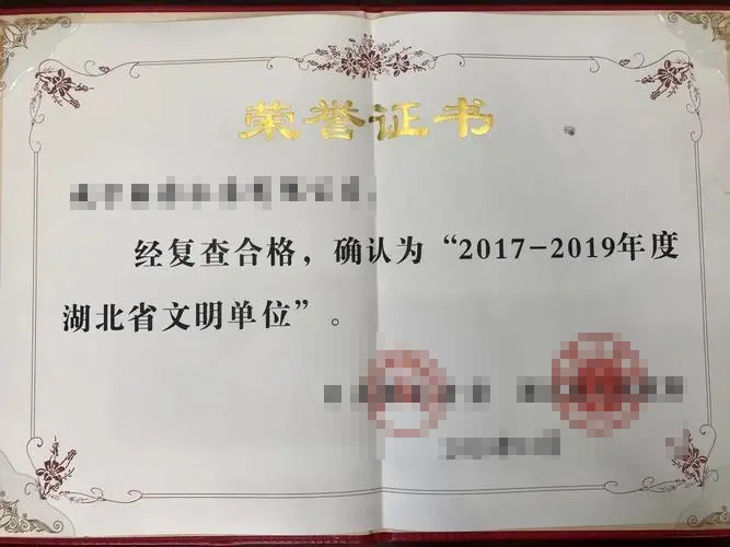 荣誉证书五 荣誉证书五